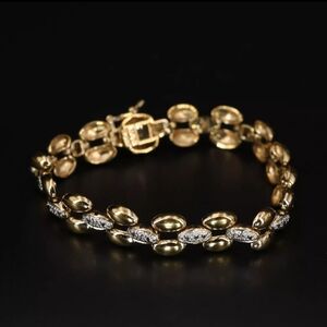 ROSS SIMONS Diamond Pave Gold Tennis Bracelet